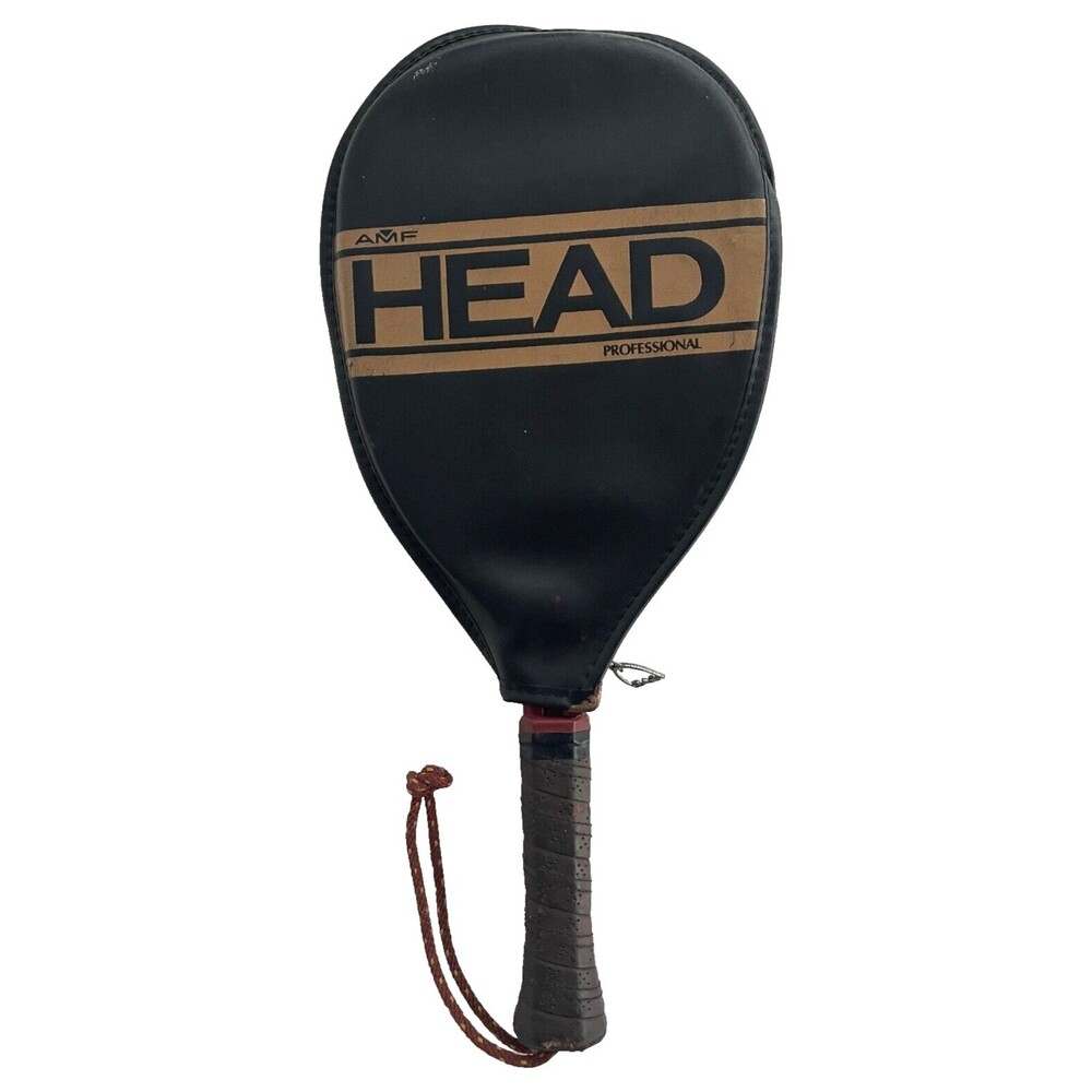 Vintage AMF Head Professional Racquetball Racket With Cover 3 7/8 Grip